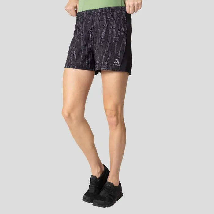 Odlo Shorts The Essentials Print Running Shorts Black 8211 Women