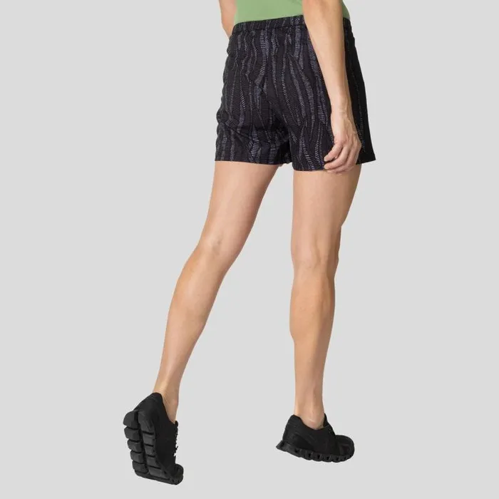 Odlo Shorts The Essentials Print Running Shorts Black 8211 Women