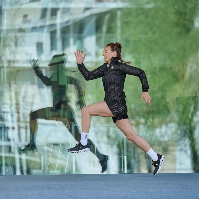 Odlo Shorts The Essentials Print Running Shorts Black 8211 Women