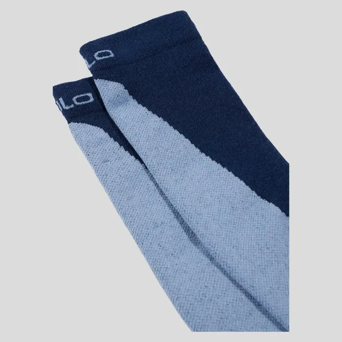 Odlo Socks The Active Warm Essentials Ski Unisex Socks Dark Sapphire 8211 Provincial Blue 8211 WomenMen