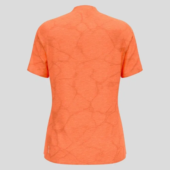 Odlo Tshirts and Polos The Ascent ChillTec Polo Shirt Living Coral Melange 8211 Women