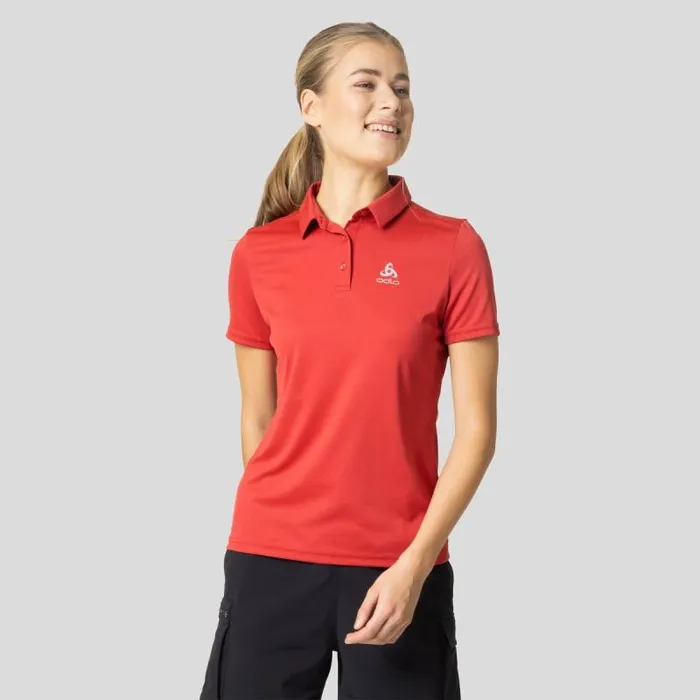 Odlo Tshirts and Polos The Cardada Polo Shirt American Beauty 8211 Women