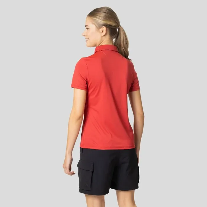 Odlo Tshirts and Polos The Cardada Polo Shirt American Beauty 8211 Women