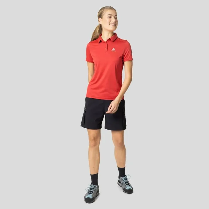 Odlo Tshirts and Polos The Cardada Polo Shirt American Beauty 8211 Women
