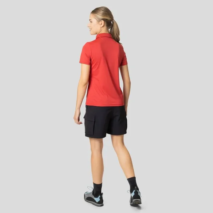 Odlo Tshirts and Polos The Cardada Polo Shirt American Beauty 8211 Women