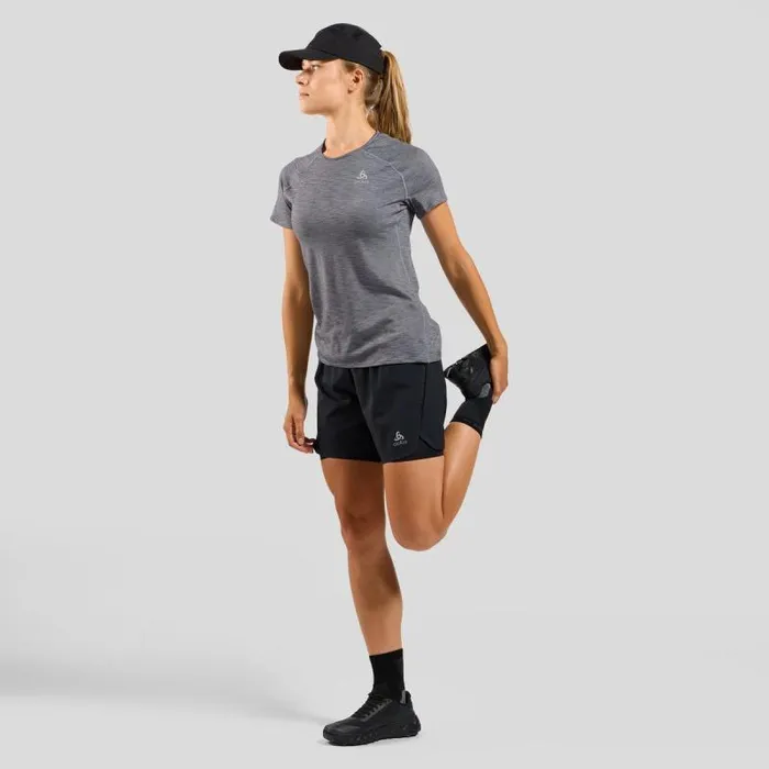 Odlo Tshirts and Polos The XAlp Performance Wool 115 Trail Running TShirt Grey Melange 8211 Women