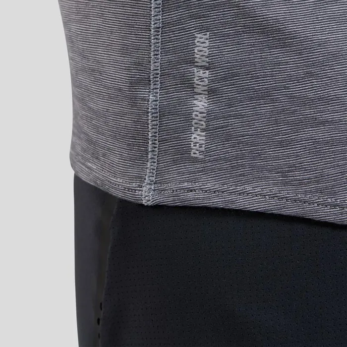 Odlo Tshirts and Polos The XAlp Performance Wool 115 Trail Running TShirt Grey Melange 8211 Women
