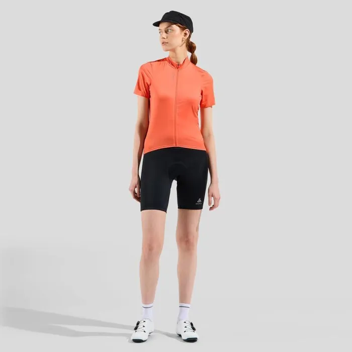 Odlo Tshirts and Polos The Zeroweight ChillTec Short Sleeve Cycling Jersey Living Coral 8211 Women