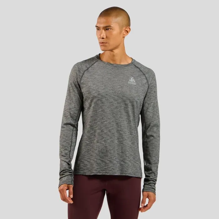 Odlo Trail Running The XAlp Performance Wool 115 Trail Running Long Sleeve TShirt Grey Melange 8211 Men Odlo Trail Running The XAlp Performance Wool 115 Trail Running Long Sleeve TShirt Grey Melange 8211 Men
