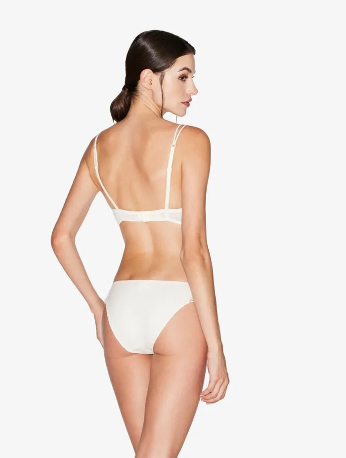 Offwhite Macram Pushup Bra Lingerie La Perla Padded