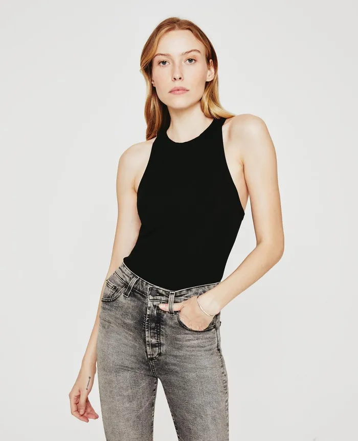 Orso Tank True Black Women AG Jeans Tees and Tanks