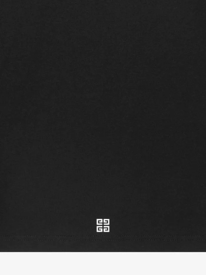 Oswald Overlapped TShirt In Cotton Black Kids Givenchy