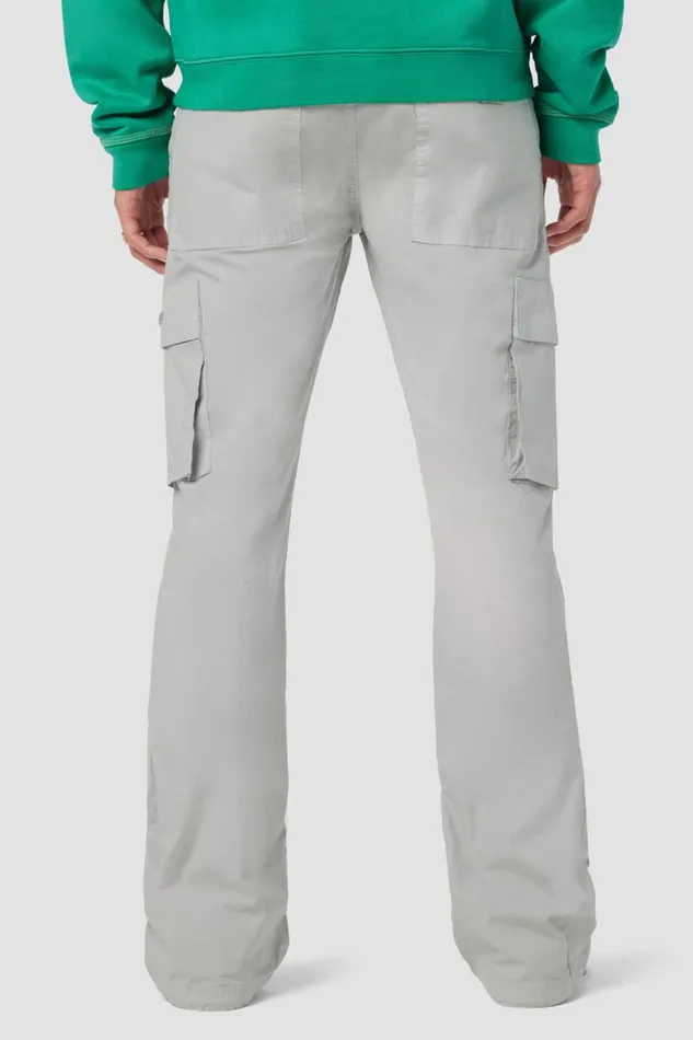 Pants Men Hudson Jeans Walker Cargo Kick Flare Ripstop Grey Pants Men Hudson Jeans Walker Cargo Kick Flare Ripstop Grey