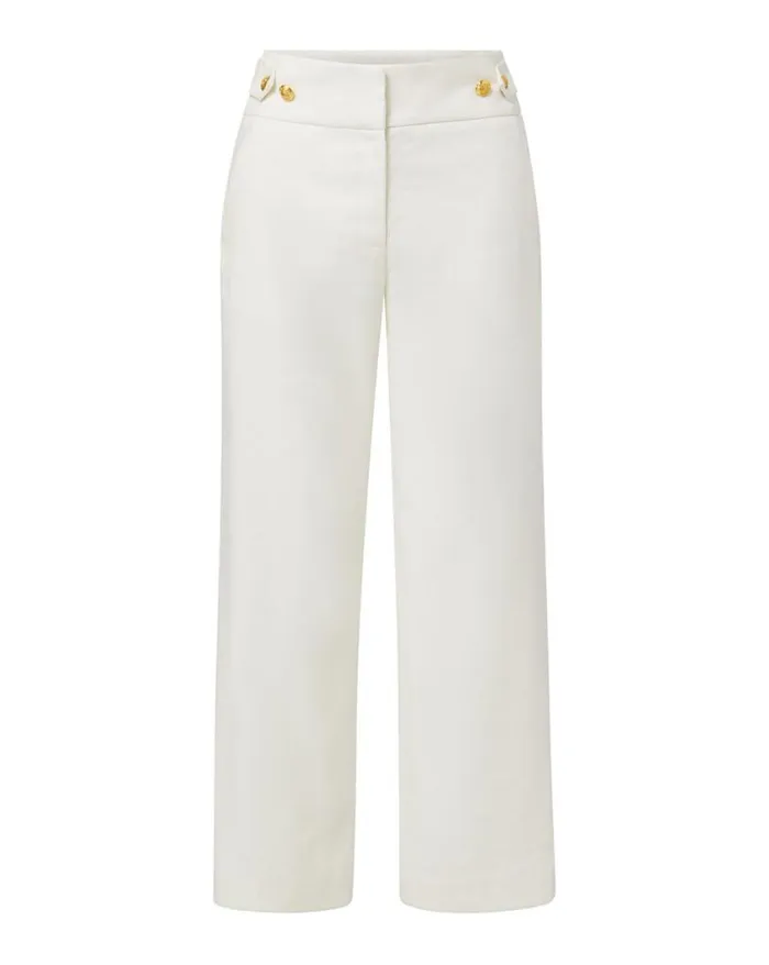 Pants Shop Veronica Beard Aubrie Linen Pant Navy