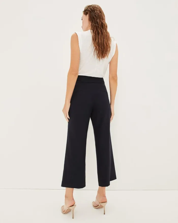 Pants Shop Veronica Beard Aubrie Linen Pant Navy