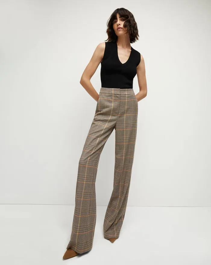 Pants Shop Veronica Beard Tonelli Plaid Pant Multi