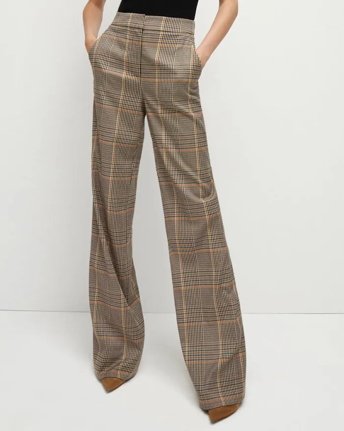Pants Shop Veronica Beard Tonelli Plaid Pant Multi
