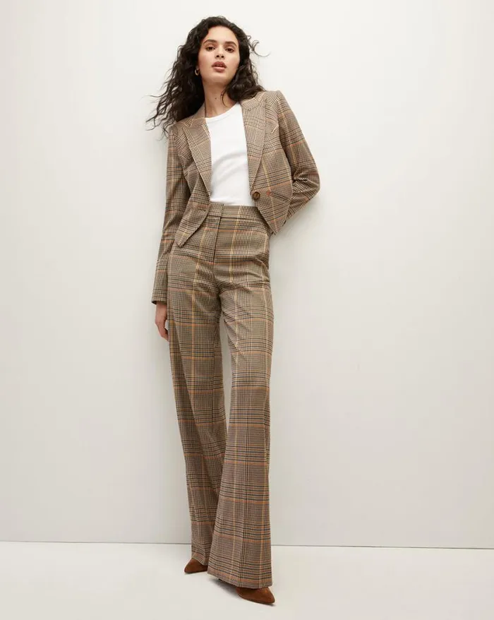 Pants Shop Veronica Beard Tonelli Plaid Pant Multi