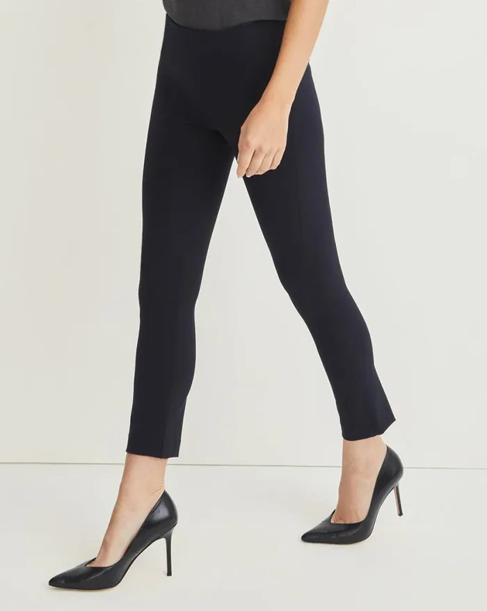 Pants Shop Veronica Beard Zip Back Scuba Pant Black