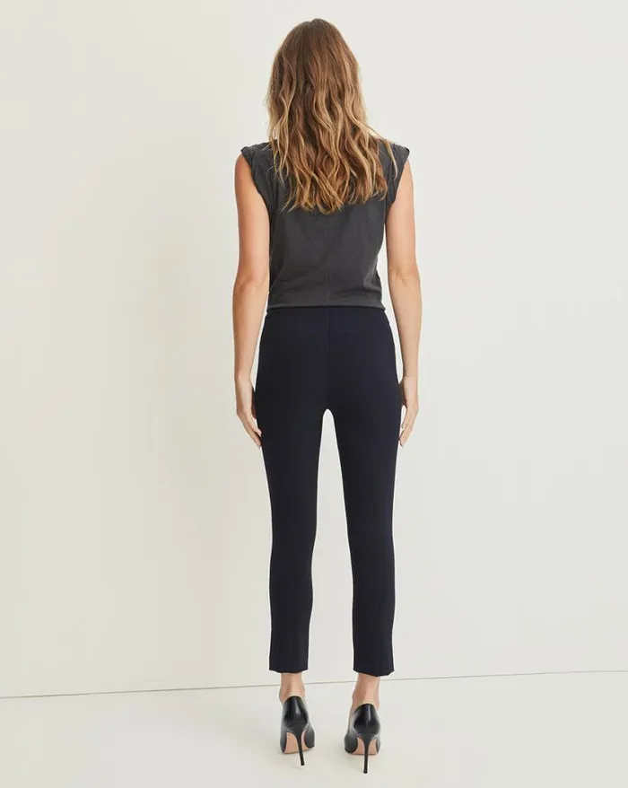 Pants Shop Veronica Beard Zip Back Scuba Pant Black