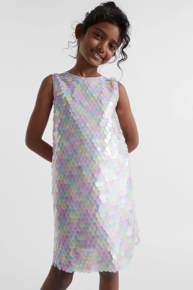 Party Girl Seed Heritage Ombre Sequin Dress Lavender