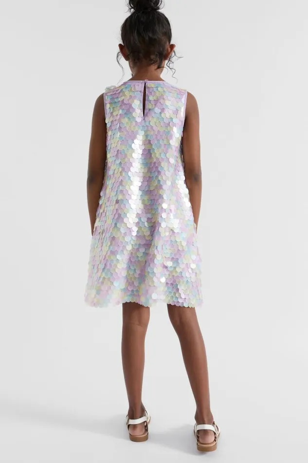 Party Girl Seed Heritage Ombre Sequin Dress Lavender