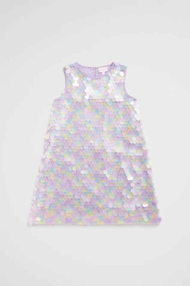 Party Girl Seed Heritage Ombre Sequin Dress Lavender