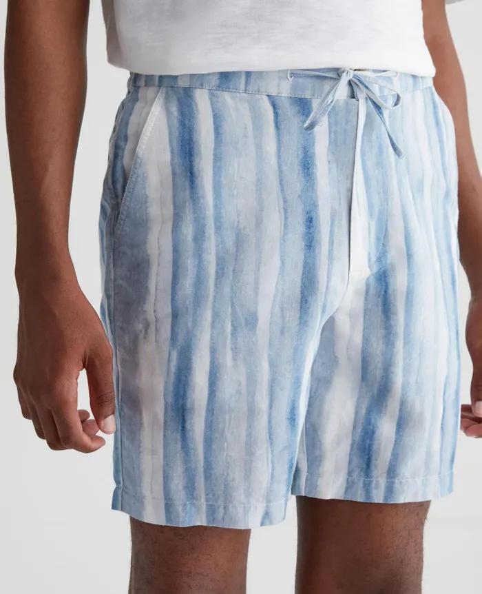 Paxton DrawCord Brush Strokes Clear Skies Men AG Jeans Shorts Paxton DrawCord Brush Strokes Clear Skies Men AG Jeans Shorts