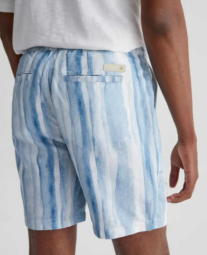 Paxton DrawCord Brush Strokes Clear Skies Men AG Jeans Shorts Paxton DrawCord Brush Strokes Clear Skies Men AG Jeans Shorts