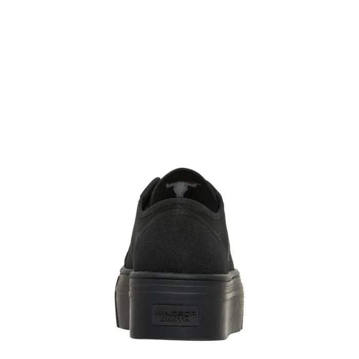 Platform Sneakers Women Windsor Smith RUBY BLACK CANVAS SNEAKERS Platform Sneakers Women Windsor Smith RUBY BLACK CANVAS SNEAKERS