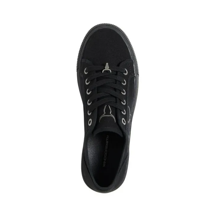 Platform Sneakers Women Windsor Smith RUBY BLACK CANVAS SNEAKERS Platform Sneakers Women Windsor Smith RUBY BLACK CANVAS SNEAKERS