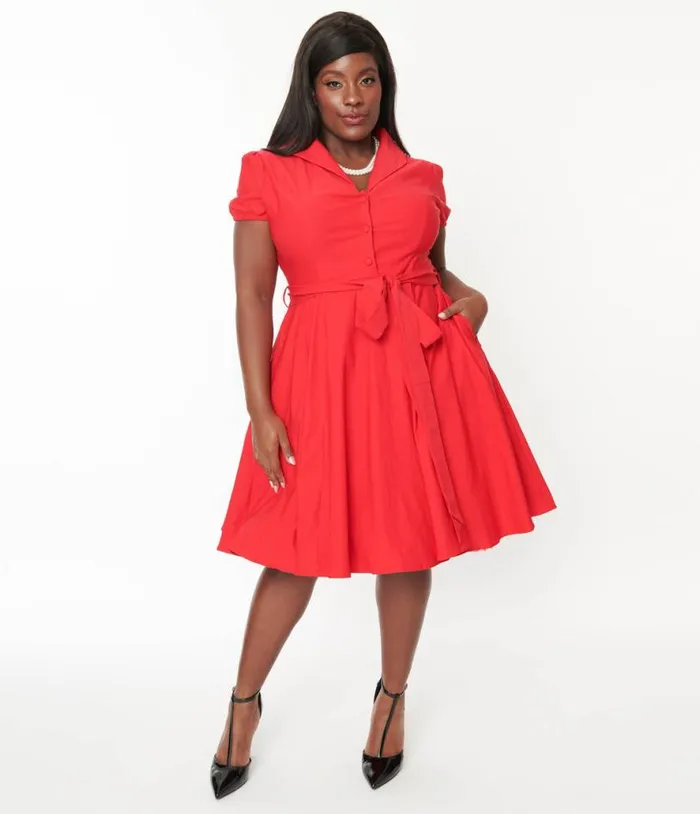 Plus Size Lady In Red Monroe Swing Dress DressesPlus Unique Vintage Pocket Dresses Plus Size Lady In Red Monroe Swing Dress DressesPlus Unique Vintage Pocket Dresses