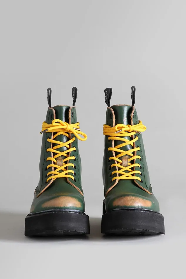 R13 Boots Women Single Stack Boot 8211 Hunter Green Remove R13 Boots Women Single Stack Boot 8211 Hunter Green Remove