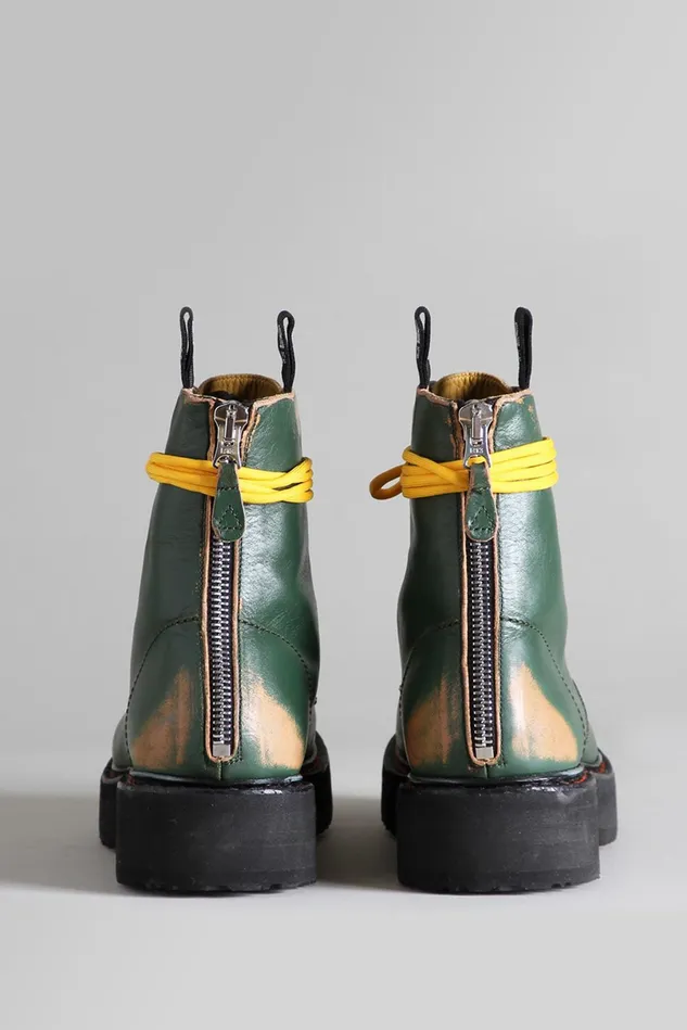 R13 Boots Women Single Stack Boot 8211 Hunter Green Remove R13 Boots Women Single Stack Boot 8211 Hunter Green Remove