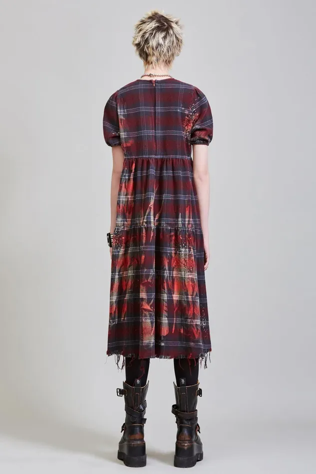 R13 Dresses Women Bleached Relaxed Midi Dress