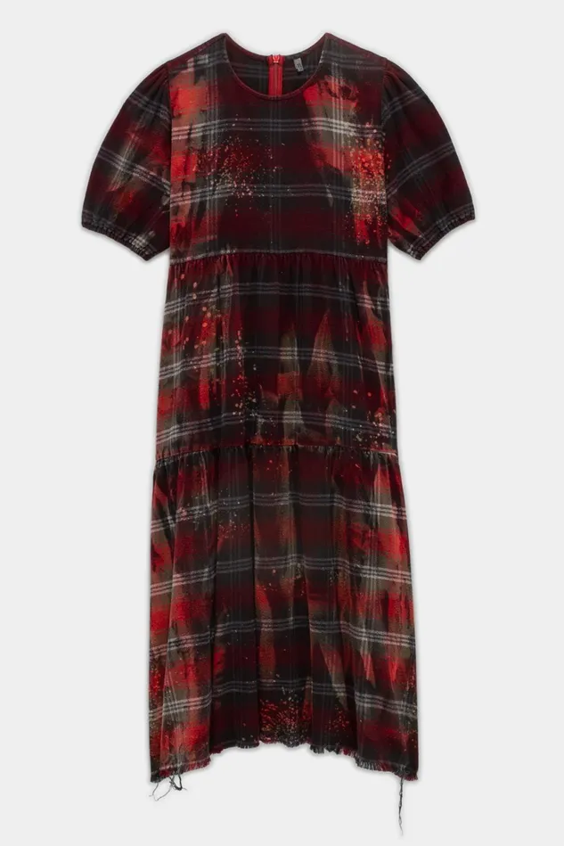R13 Dresses Women Bleached Relaxed Midi Dress