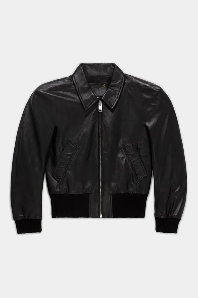 R13 Jackets and Coats Women Square Shoulder Bomber 8211 Black