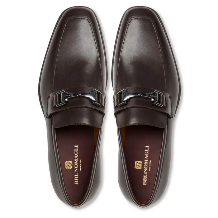 Raging Bit Leather LoaferBrown Men Bruno Magli Dress Shoes
