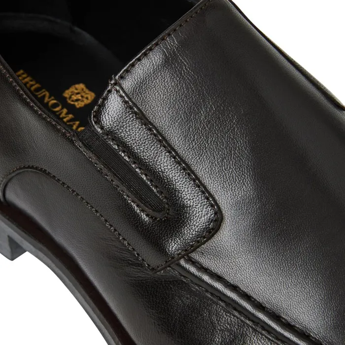 Raging Leather Slipon 8211 Dark Brown Leather Men Bruno Magli Loafers and Slipons