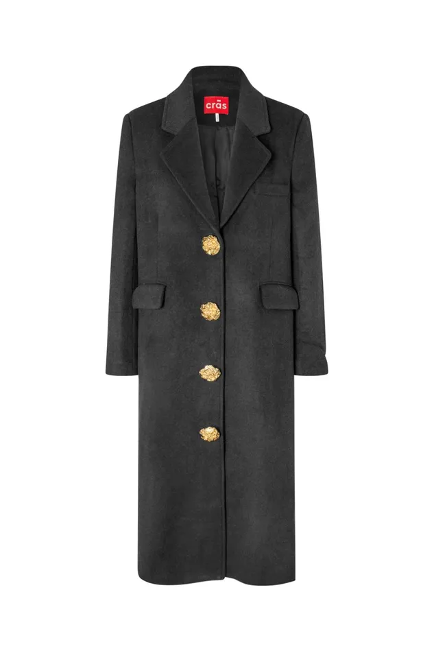 Rebecca Coat 8211 Black Women Cras Jackets