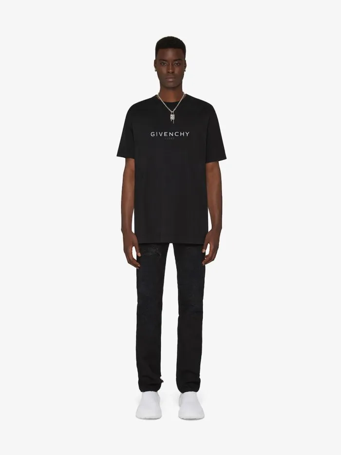 Reverse Oversized TShirt In Cotton Black Men Givenchy TShirts