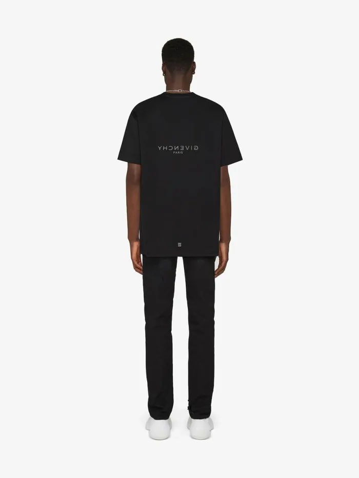 Reverse Oversized TShirt In Cotton Black Men Givenchy TShirts