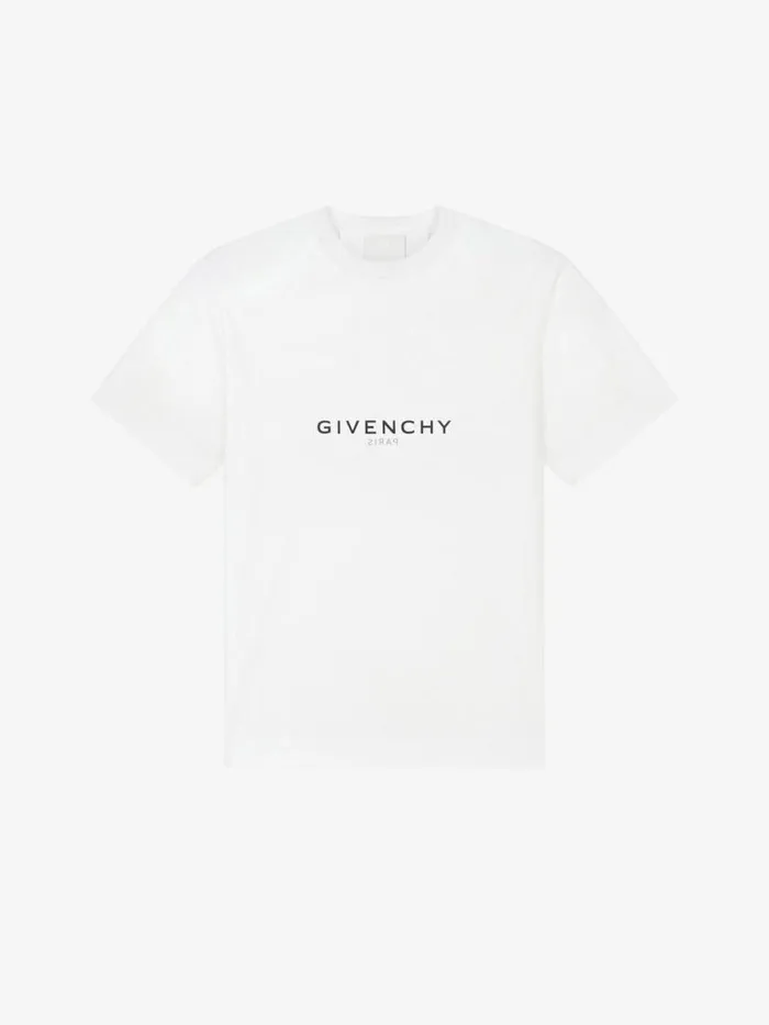 Reverse Oversized TShirt In Cotton White Men Givenchy TShirts