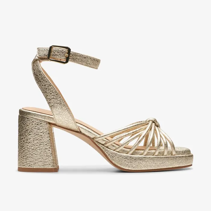 Ritzy 75 Faye Champagne Women Clarks Heels and Pumps