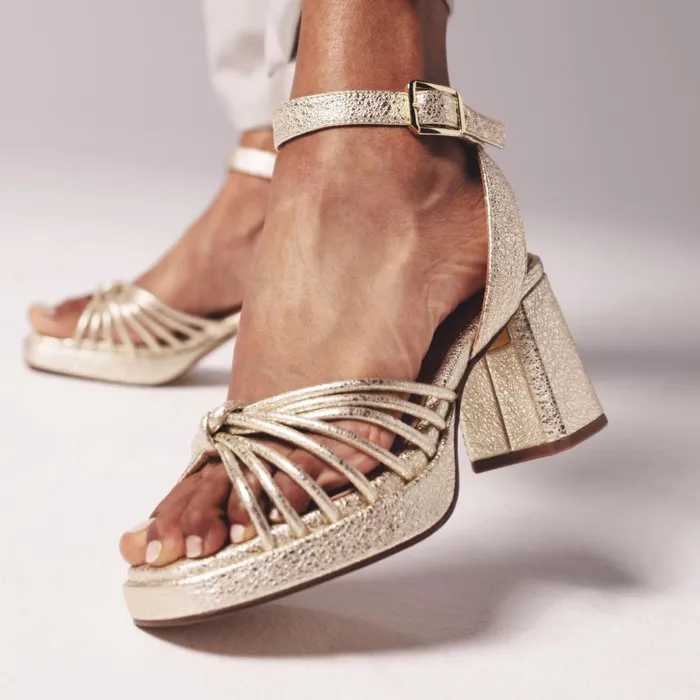 Ritzy 75 Faye Champagne Women Clarks Heels and Pumps