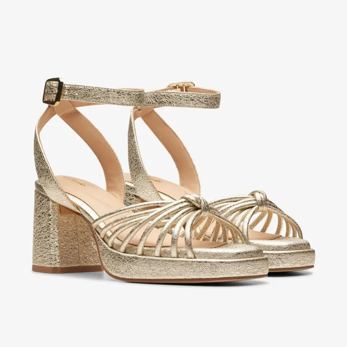 Ritzy 75 Faye Champagne Women Clarks Heels and Pumps