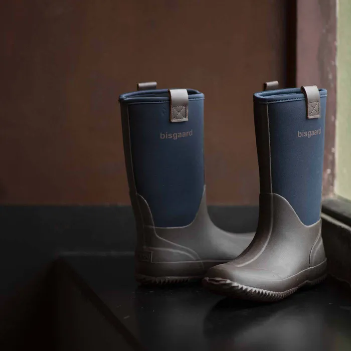 Rubber boots KIDS bisgaardshoes neo thermo navy Blue