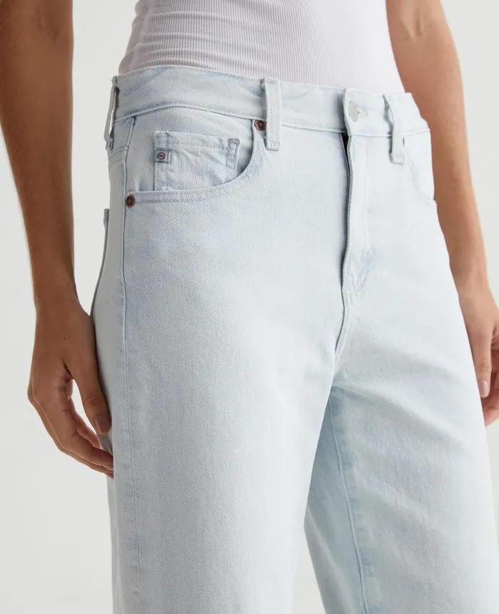 Saige Wide Leg Crop Tide Pool Women AG Jeans Denim Saige Wide Leg Crop Tide Pool Women AG Jeans Denim