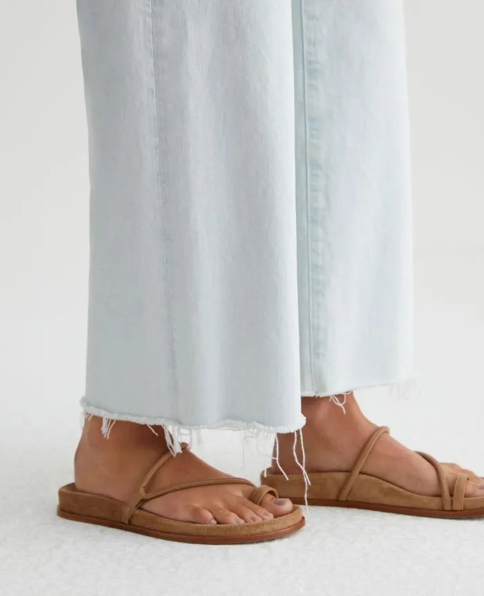 Saige Wide Leg Crop Tide Pool Women AG Jeans Denim Saige Wide Leg Crop Tide Pool Women AG Jeans Denim