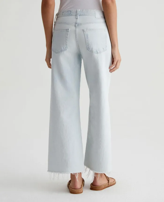 Saige Wide Leg Crop Tide Pool Women AG Jeans Denim Saige Wide Leg Crop Tide Pool Women AG Jeans Denim